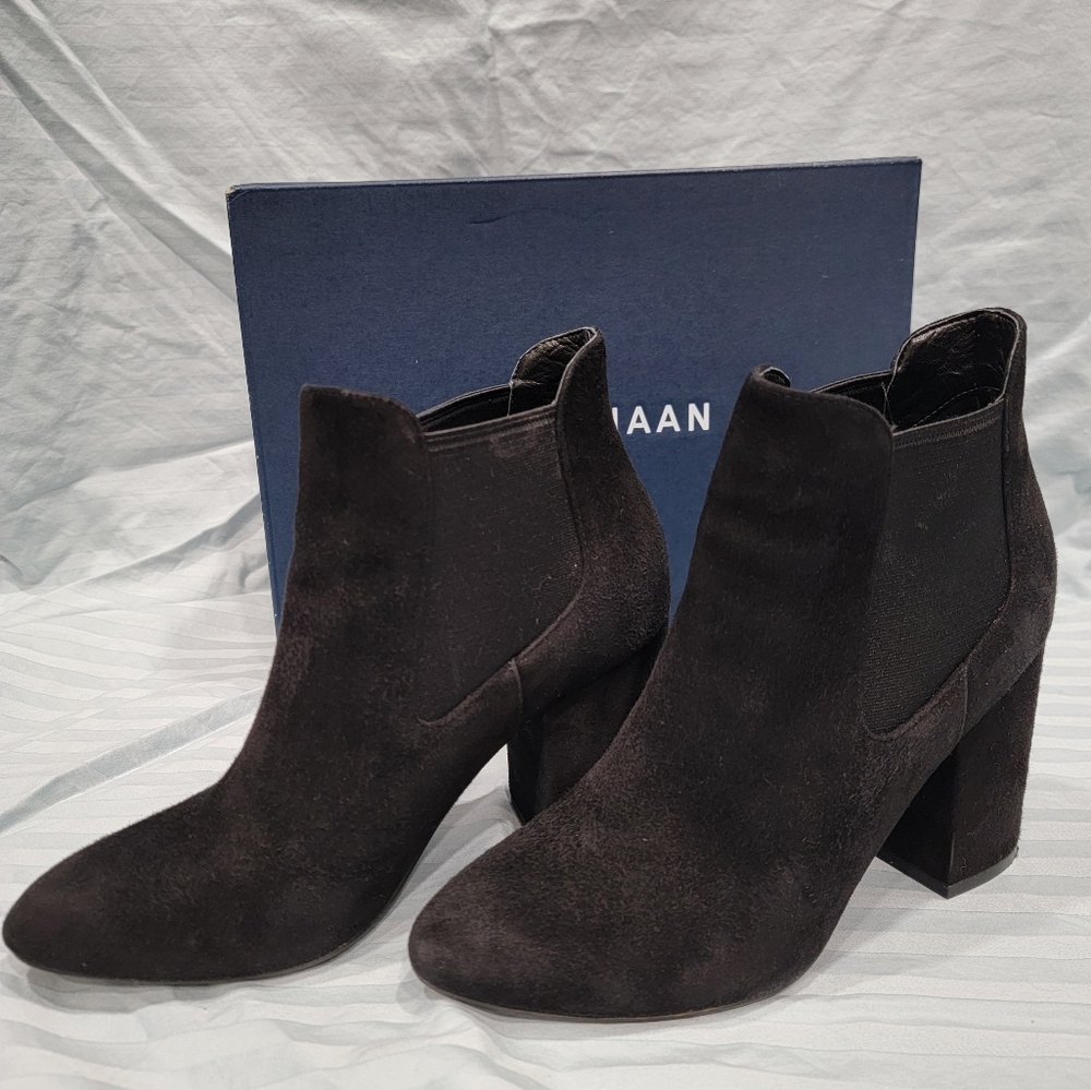 Cole Haan Black Suede Whitlyn Bootie - Size 5